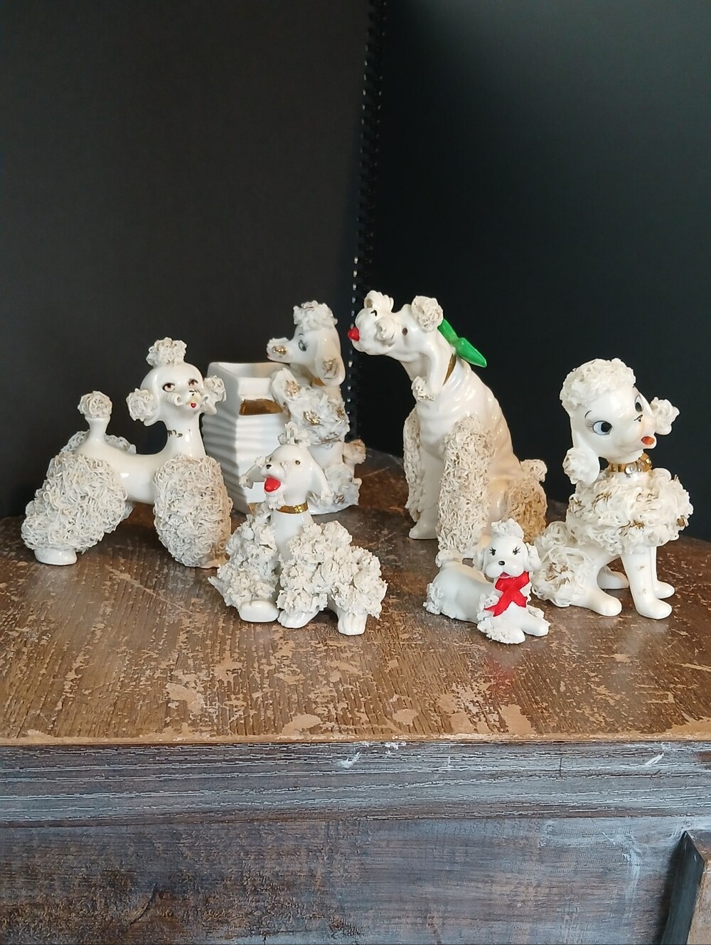 Variety Of 6 Vintage 1950's Spaghetti Poodles
